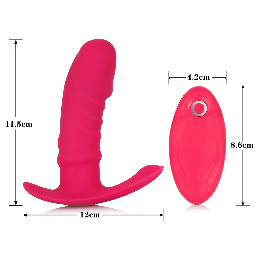 Wireless Remote Heating Dildo Vibrator for Woman Silicone Strap On Dildo Panties Adult Intimate Clitoris Stimulator Anal Sex Toy (3)