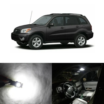 

5PCs Canbus White Car Led Light Bulbs Interior Package Kit For Toyota RAV4 2001-2005 Map Dome License Plate Lamp Replace Bulbs