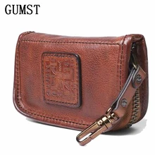 Натуральная кожа мужской женский держатель для ключей Органайзер коровья кожа Автомобильный ключ сумка бумажник ключница многофункциональный чехол для ключей сумка для карт