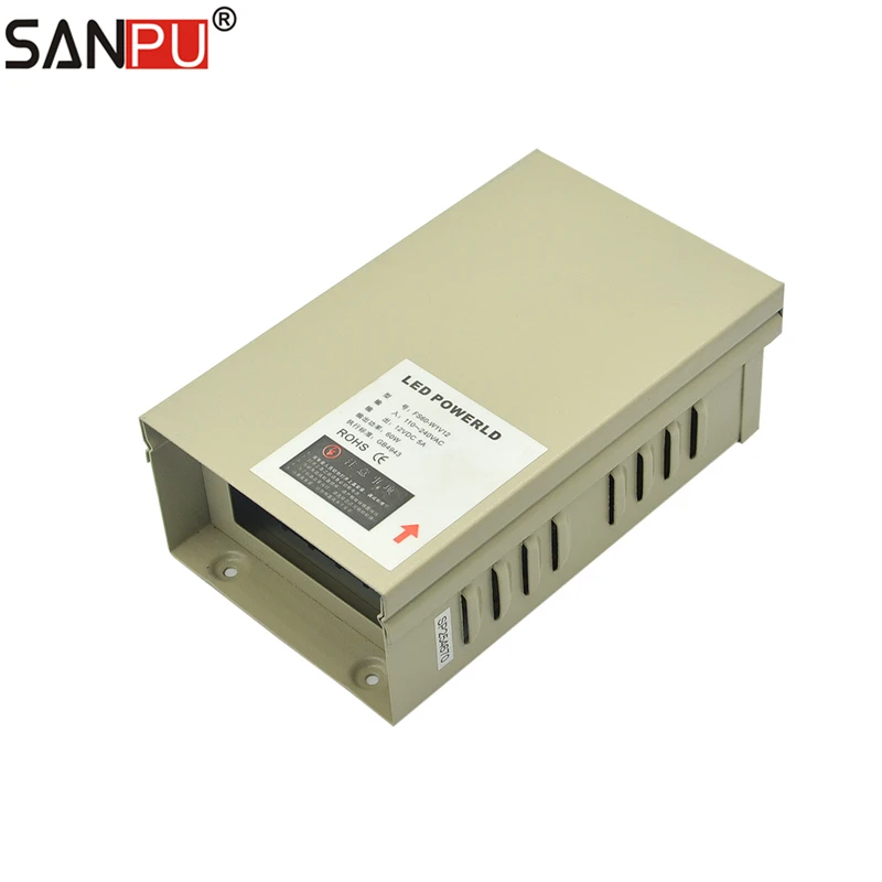 

12V LED Strip Power Supply 5A 60W Constant Voltage LED Driver 12VDC Rainproof IP63 AC to DC 12Volt Transformer Converter Cheap