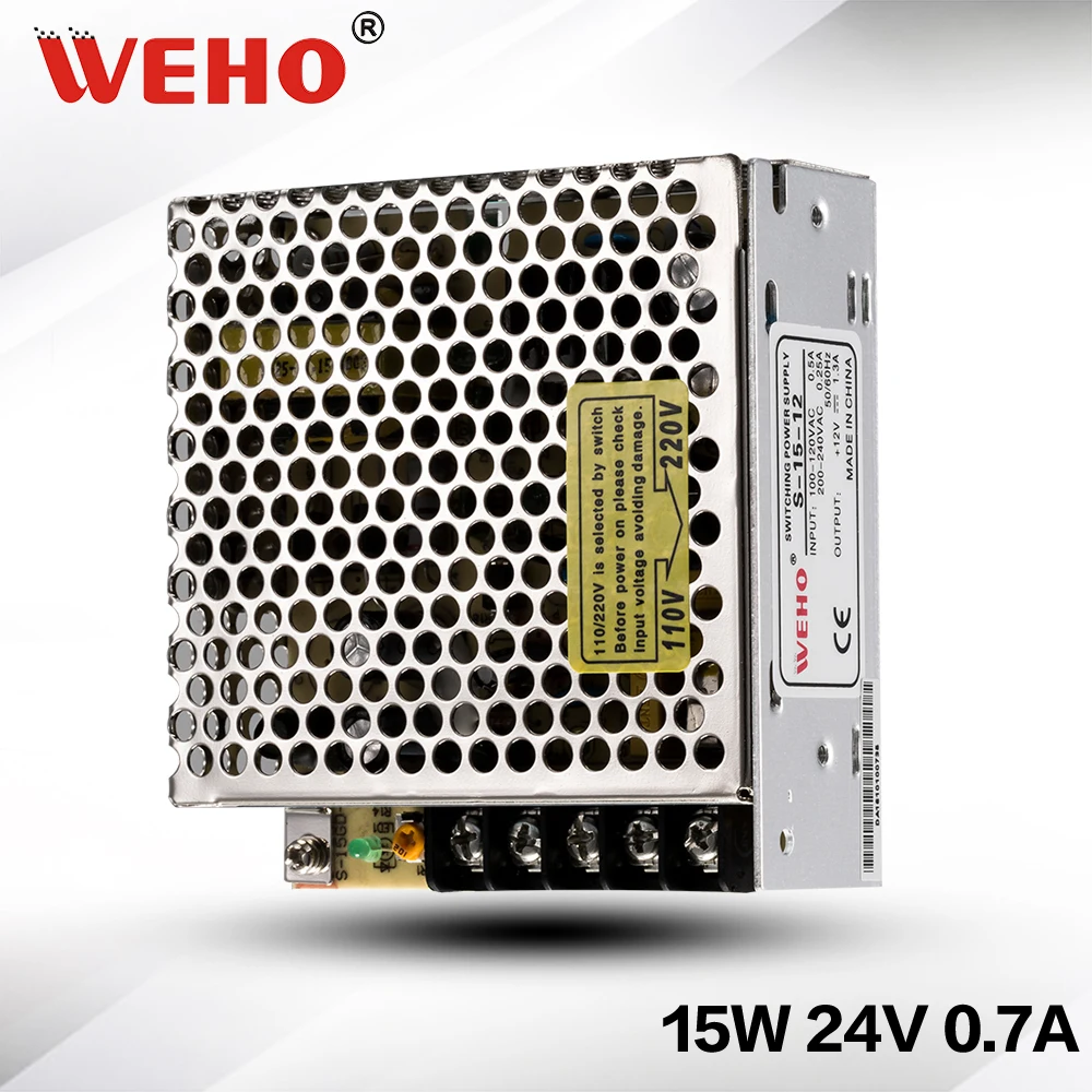 

(S-15-24) Factory outlet 24V 15W switching power supply manufacturer 15W 24v dc power supply