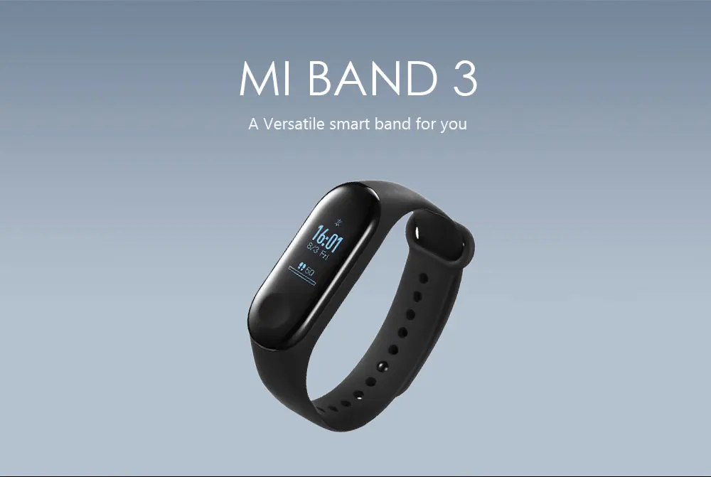 Xiaomi Mi Band 3 фитнес-трекер 50 м водонепроницаемый смарт-браслет с OLED дисплеем тачпад пульсометр браслет