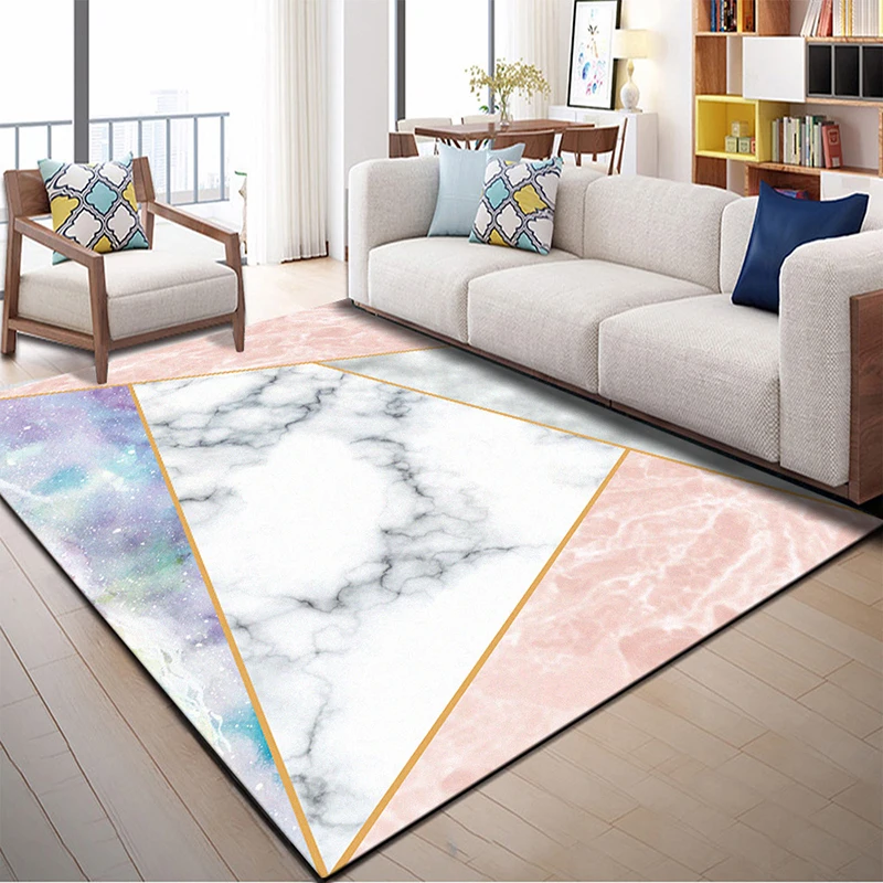Zeegle Nordic Carpets Anti-slip Sofa Table Area Rugs Carpet For Living Room Bedroom Rug Soft Kids Carpet Study Room Floor Mats
