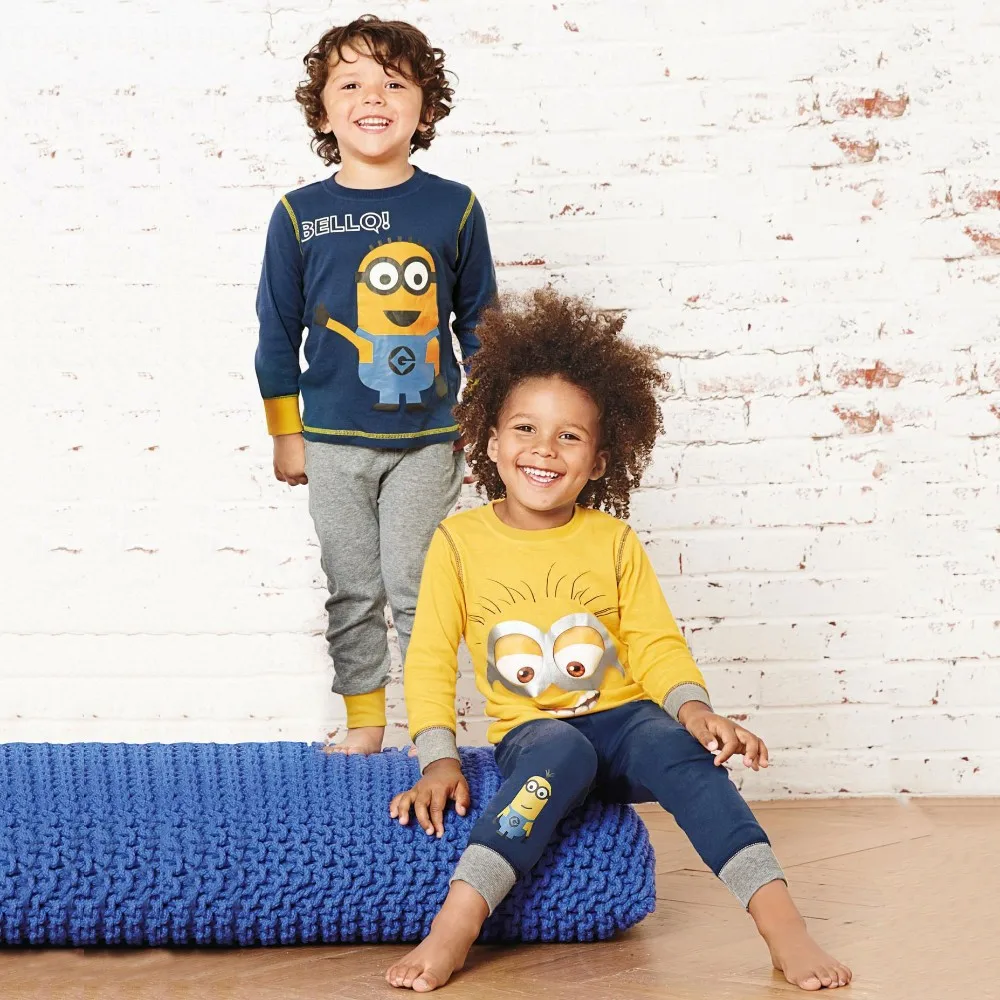 Baby Boy Cotton Minions Clothes 2016 New Despicable Me Minion Boys