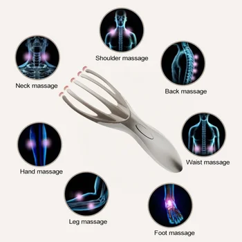 

Claw Massager Electric Vibration Head Massager Finger Head Scalp Neck Equipment Stress Release Relax Massage Pain Relief
