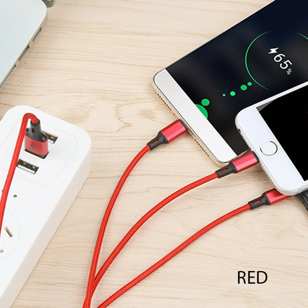PHOMAX 3 в 1 USB кабель для iPhone XS XR X samsung S9 зарядное устройство Micro USB кабель для Android USB TypeC кабели для мобильных телефонов