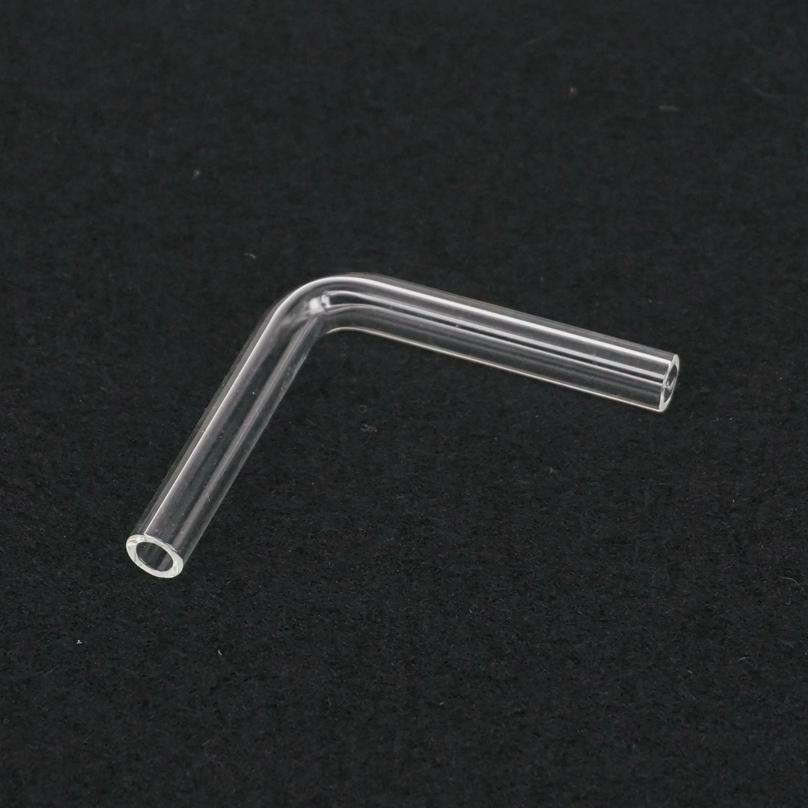 Outer Diameter 7mm 90 Degree Elbow Laboratory Glass Gas Guide Tube Adapter Glassware Length 50mm 5pcs Lab Glass Adapter