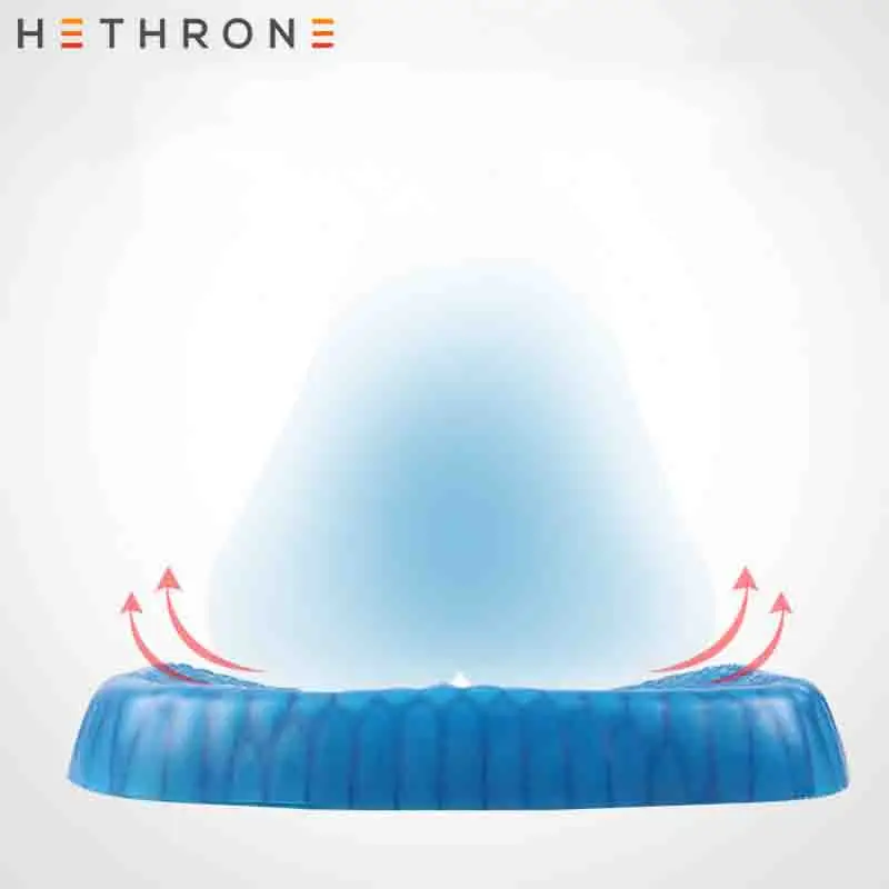Hethrone 3d Вафельная Ткань чехол из силиконового геля pad удобные инновационные дышащая сидение для офиса, машины эластичные массажная подушка школьные принадлежности