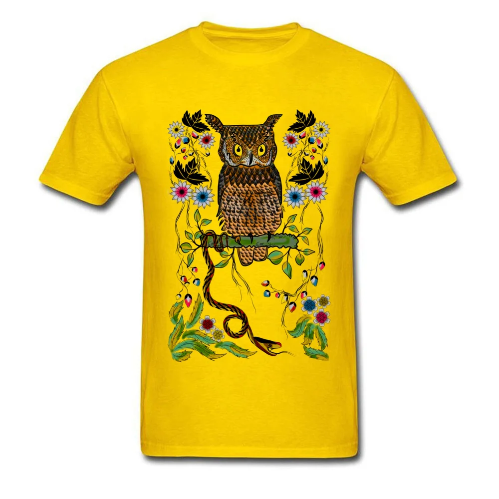 Vibrant Jungle Owl and Snake_yellow
