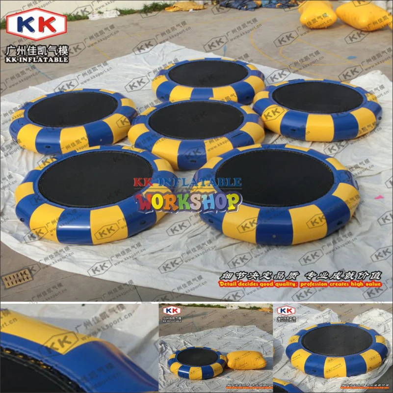 Inflatable water trampoline