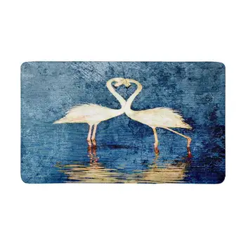 

Lesser Flamingos Feeding in The Milnerton Lagoon Doormat Anti-Slip Entrance Mat Floor Rug Door Mats Home Decor