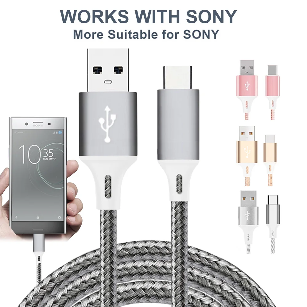 Кабель для мобильного телефона Sony appliks C type USB micro data line интерфейс Быстрая зарядка