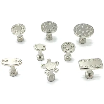 

8PCS Car Body Paintless Dent Hail Buckle Aluminum Alloy Glue Puller Tabs Remover Automobile Repair Set Paint Dent Repair Tools