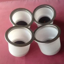 4 шт.) Морская Лодка RV синий светодиодный ПВХ держатель чашки для напитков с SS отделкой кольцо