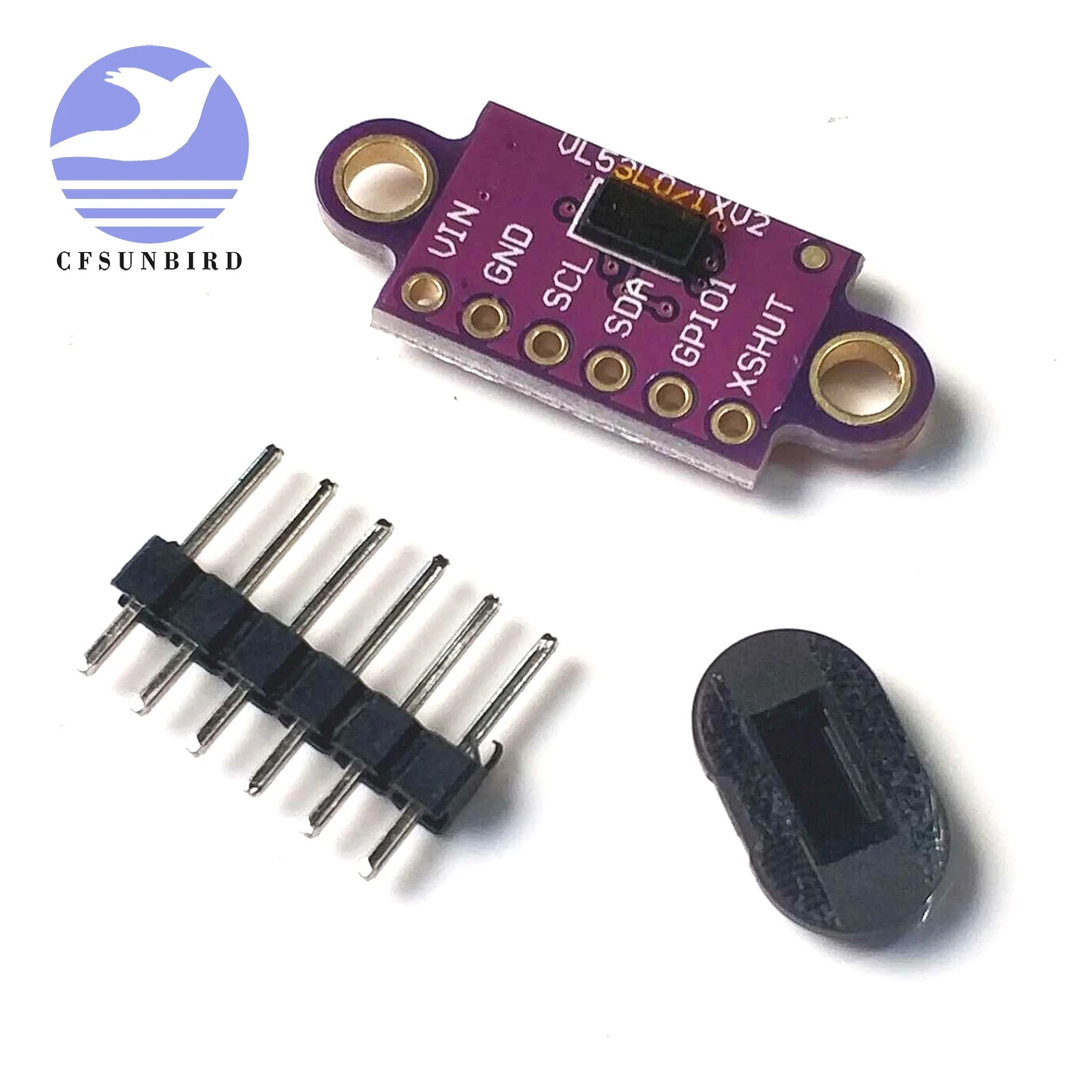 

VL53L0X Time-of-Flight (ToF) Laser Ranging Sensor Breakout 940nm GY-VL53L0XV2 Laser Distance Module I2C IIC