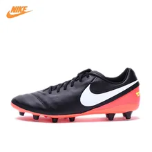 NIKE New Arrival Original TIEMPO GENIO II LEATHER AG-PRO Men’s Football Shoes Soccer Shoes Sneakers 844399-018