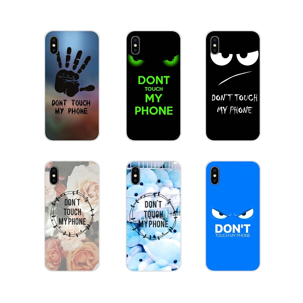 

don't touch my phone flower bear For Xiaomi Mi4 Mi5 Mi5S Mi6 Mi A1 A2 5X 6X 8 9 Lite SE Pro Mi Max Mix 2 3 2S Mobile Phone Cover