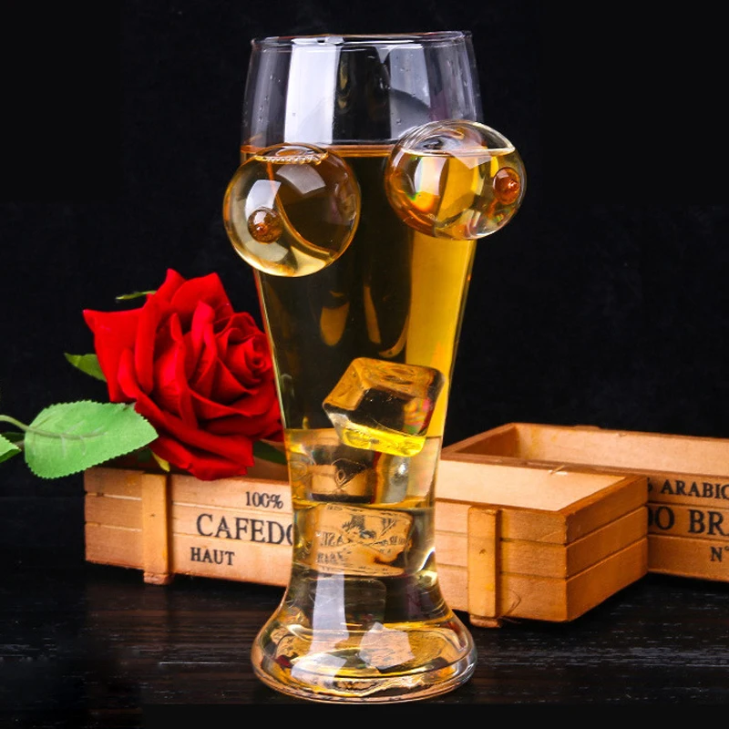 

845ml European Large Chest Crystal Goblet Beer Cup Glass Bottom Whisky Cup Glass Bar KTV Liquor Wine Drink Red Wine 312g