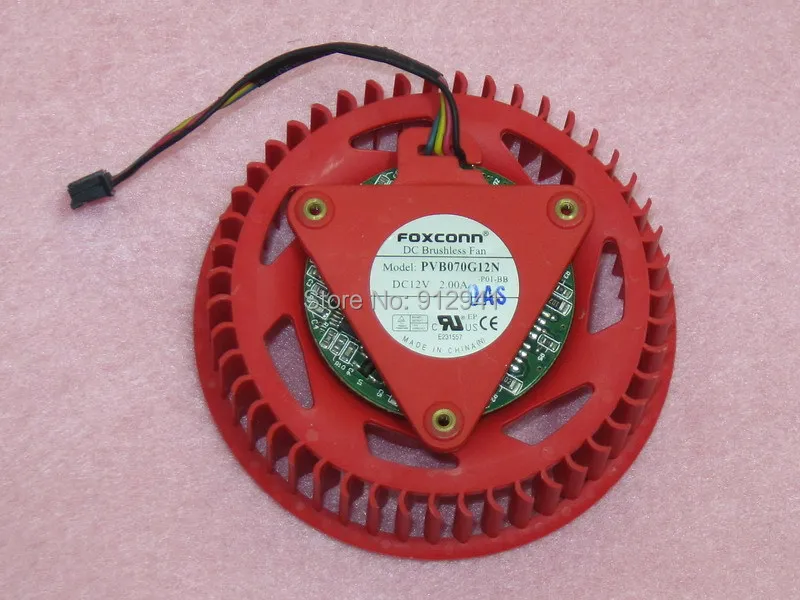 PVB070G12N 75 мм Замена кулера для видеокарты 37 12 В 2.00A 4Pin ATI Radeon HD6990 HD6970 HD6950 HD6870 HD5870|cooler