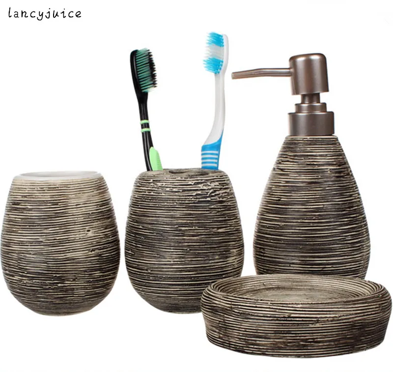 Vintage Porcelain bathroom set finishing ceramic bathroom four piece