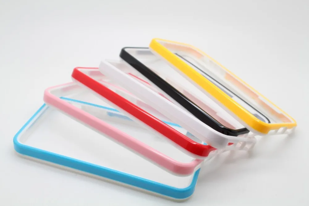 New Adorable For iPhone 5 5S 5G TPU Rubber Gel Transparent Frame Bumper Case Protective Phone Cover Free Shipping O240 |