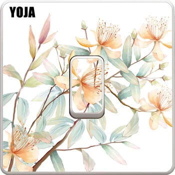 

YOJA Switch Sticker Colorful Beautiful Classic Lily Flower Plant Fashion Design Modern Wall Decal PVC 13SS0058