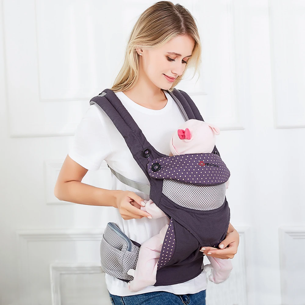 Organic Cotton Baby Carrier 360 Cool Air Wrap Sling