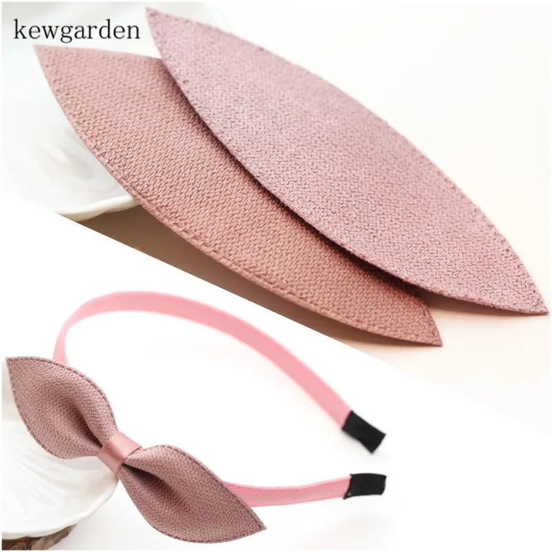 

Kewgarden Handmade Hairband Rabbit Ears DIY Bowknot Headband Accessories 5cm * 14cm DIY Craft Supplies 20 Pcs / Set