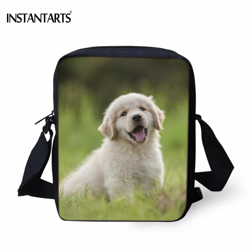 INSTANTARTS Funny Golden Retriever Dog 3D Print Mini Children's School