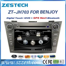 ZESTECH High performance dual-core HD digital touch screen car dvd for JAC J7/Benjoy car dvd with radio,RDS,3G