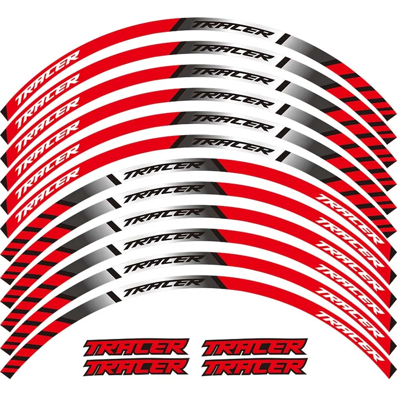 Колеса мотоцикла отличительные светоотражающие наклейки обода в полоску для YAMAHA TRACER 700 900 850 MT07 MT09 MT-07 MT-09