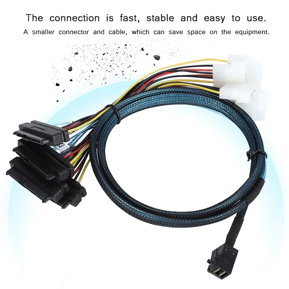 Sff-8643 к 4Sas 29P+ 15P Sata жесткий диск сервер кабель передачи данных