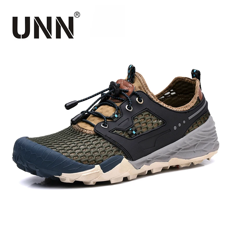 

UNN New Mens Casual Shoes Men Summer Breathable Mesh zapatos de senderismo For Men Outdoor Shoes Comfortable Plus Size 45 46