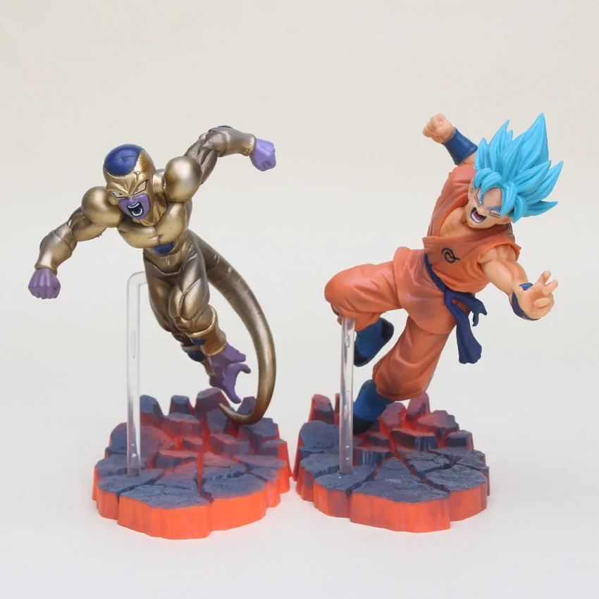 

14cm Dragon Ball Z Super Saiyan Goku Son Freeza Freezer Ultimate Form Anime Combat Edition PVC Action Figure Collectible Toys