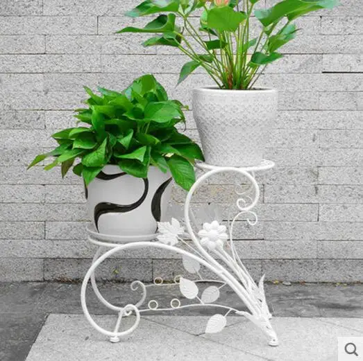 

Balcony floor type ladder flowerpot frame