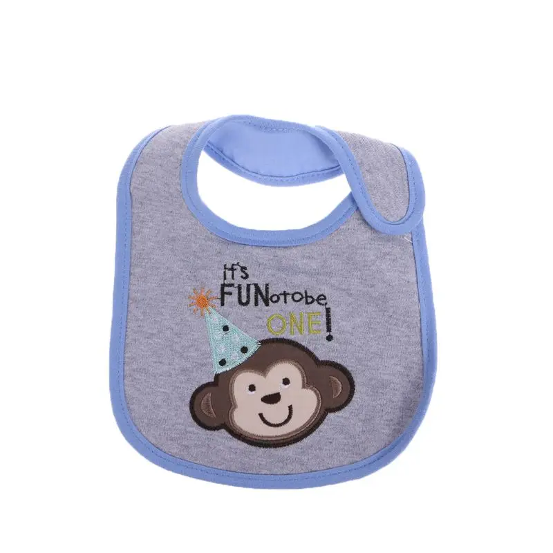 

Cute Cartoon Baby Cotton Waterproof Bib Kids Infant Lunch Dinner Apron Soft Saliva Towel Avoid Dirty Clothes Toddler Eating