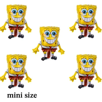 

20pcs/lot Spongebob balloon foil material mini size spongebob air balloon for child toys and festival gift party balloons
