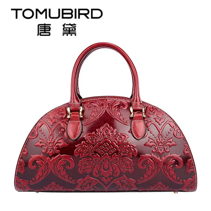 Genuine leather bag free delivery Women bag Originality Chinese style
