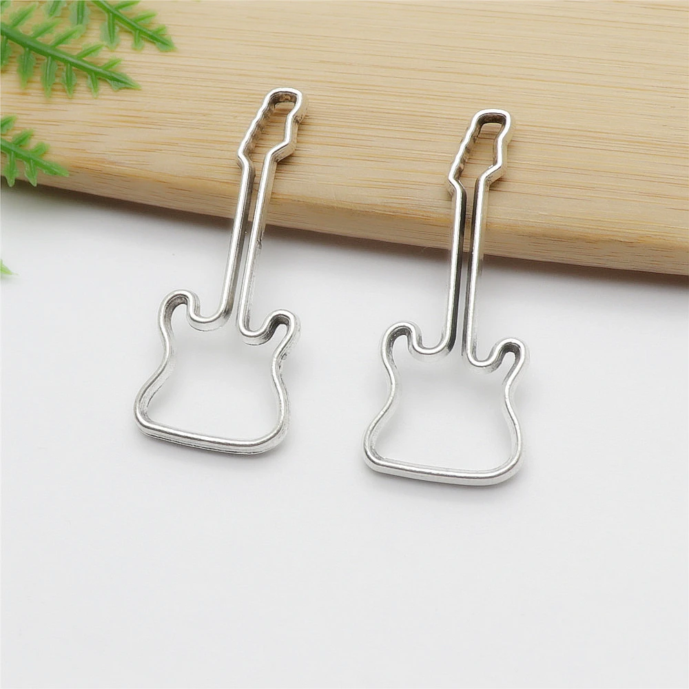 

Wholessale 40pcs/lot guitar Charms Vintage Jewelry Findings fit DIY Bracelet Necklace Pendants for Jewelry Making