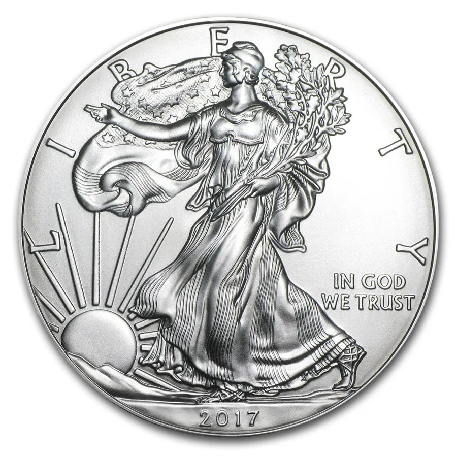 

2017 American Silver Eagle*NEW* 1troy oz .999 Bullion Silver Round coin Free shipping 1pcs/lot+American silver eagle 1OZ