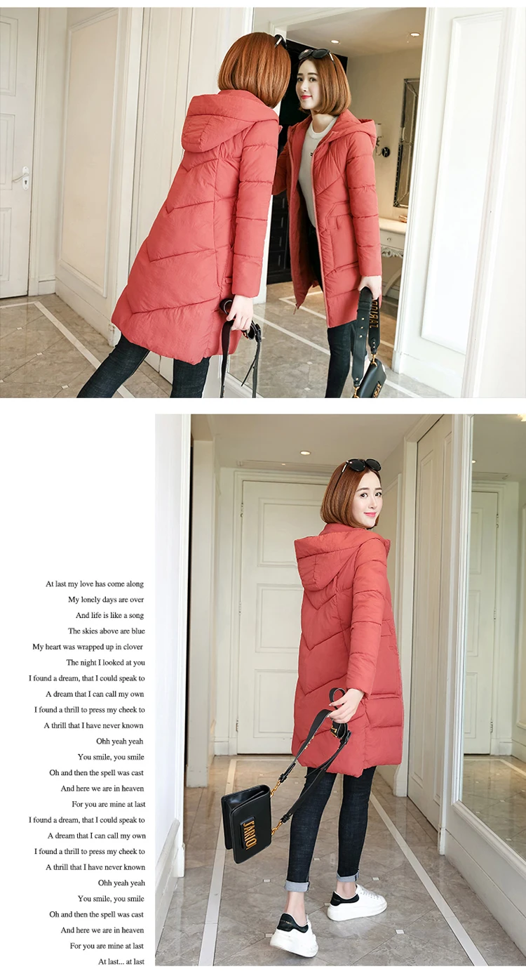 Winter Jacket Women Plus Size 3XL Women's Coats And Jackets Hooded Solid Women Winter Coat Long Zipper 2018 LZ978 (23)