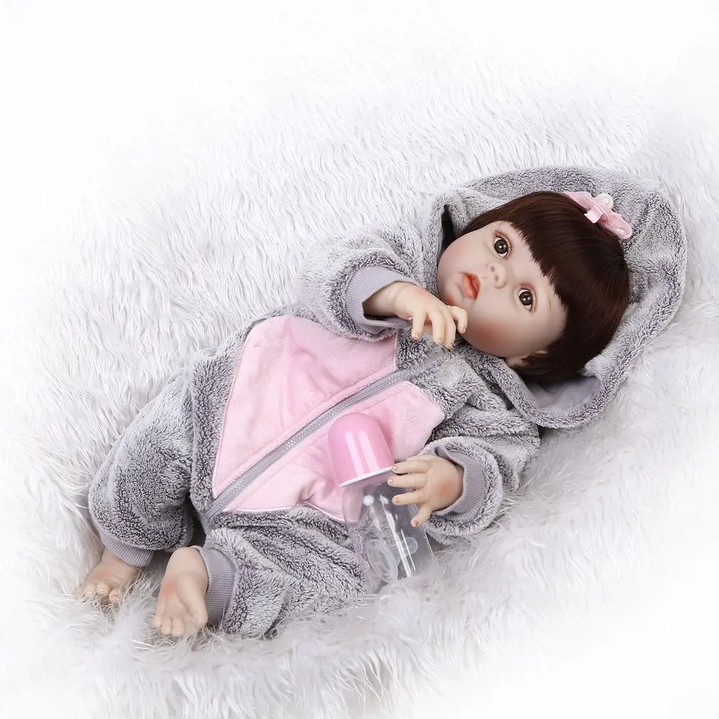 

NPKCOLLECTION 21 inch Silicone Baby Doll Cute Lovely Handmade Adorable Realistic Simulation Toddler Hotborn Baby Doll Play Toys