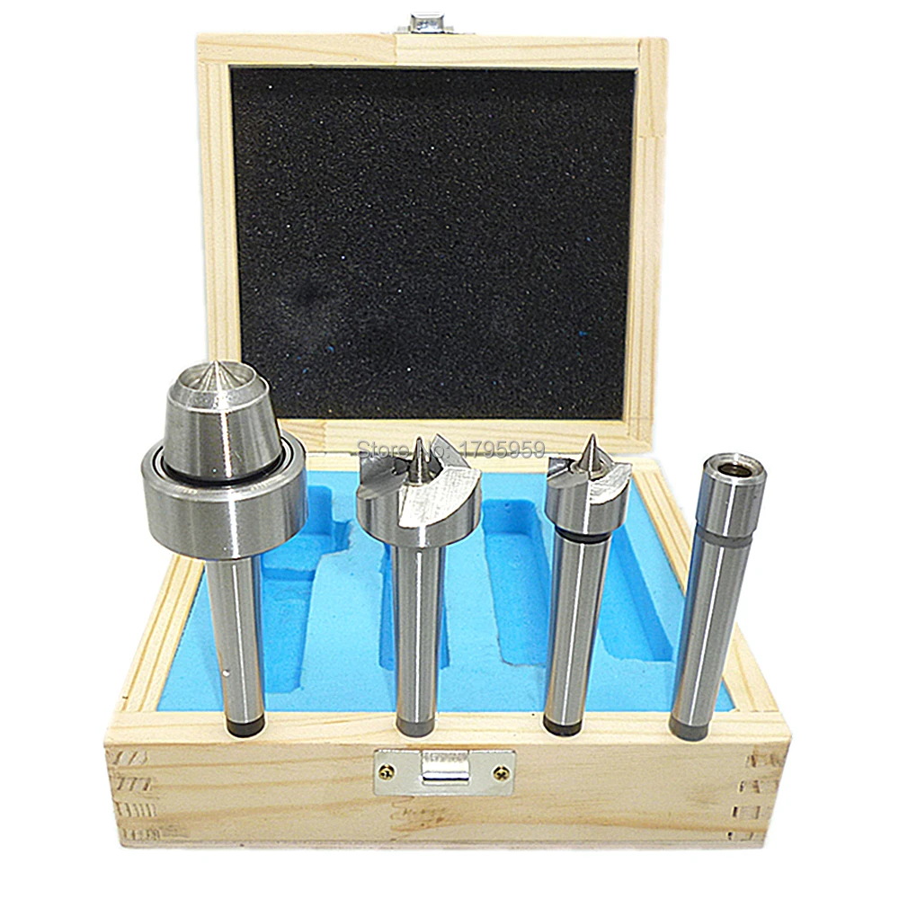 MT1 Live Center Wood Metalworking Lathe Turning Live Center 4pcs Set