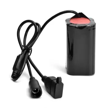 

18650 Battery Pack 8.4V 6800mAh capacity for T6/L2 LED Bicycle Light/Headlight with USB 4*18650 Lithium Battery+1 battery bag