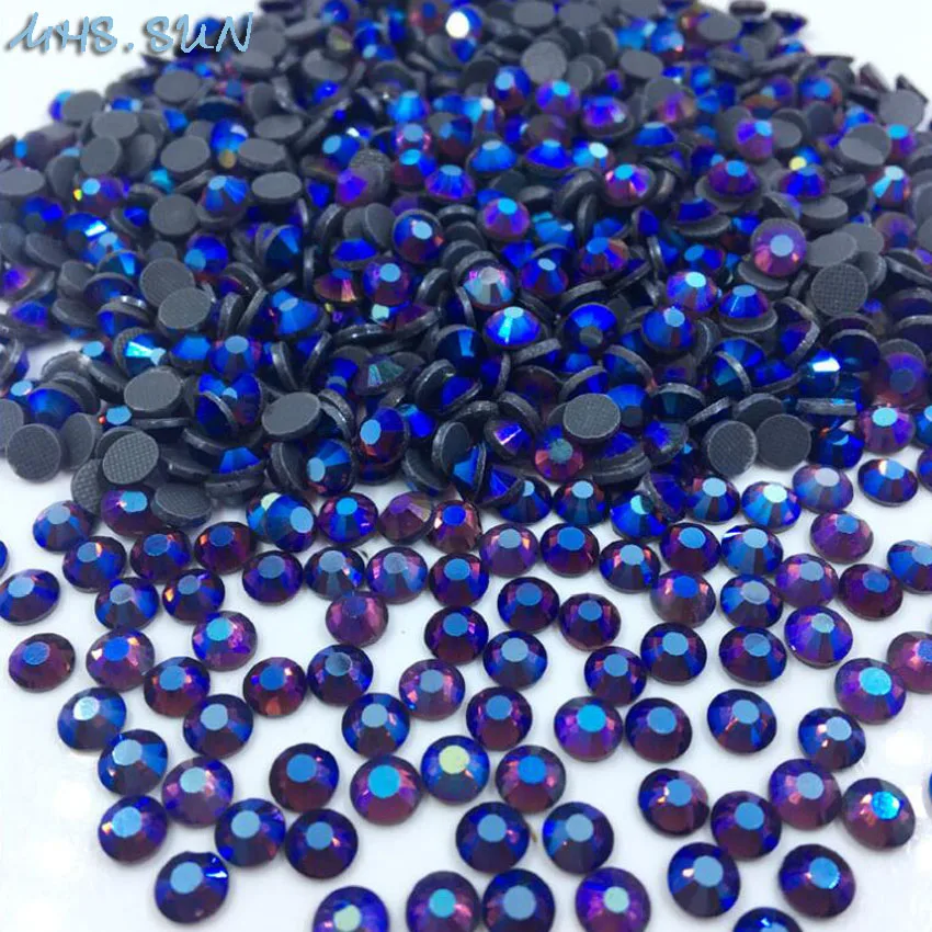 

MHS.SUN SS6-SS30 Various Color DMC Hotfix Rhinestones Glass Crystal Flatback Rhinestoen With Glue For Clothes Nails Decoration