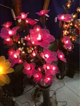 Handmade Azalea Vase Lantern Wedding Decoration Warm White Christmas Handmade Azalea Vase Lantern Wedding Decoration Warm White Christmas Fairy Lights Luminaria Navidad Home Bedroom Study Lighting