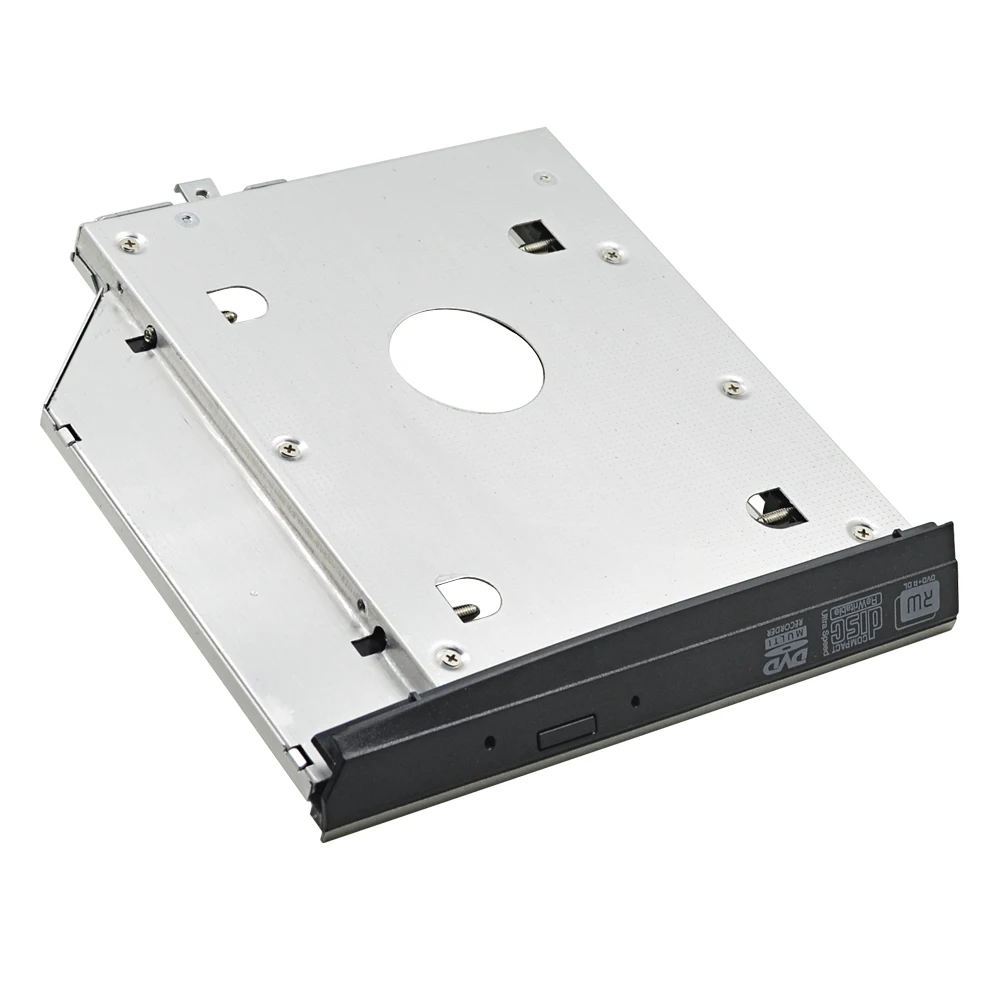 

For HP EliteBook 2560P 2570P Aluminum 2nd HDD Caddy 9.5mm SATA 3.0 2.5"SSD HDD Box Case Adapter CD DVD optibay Professional
