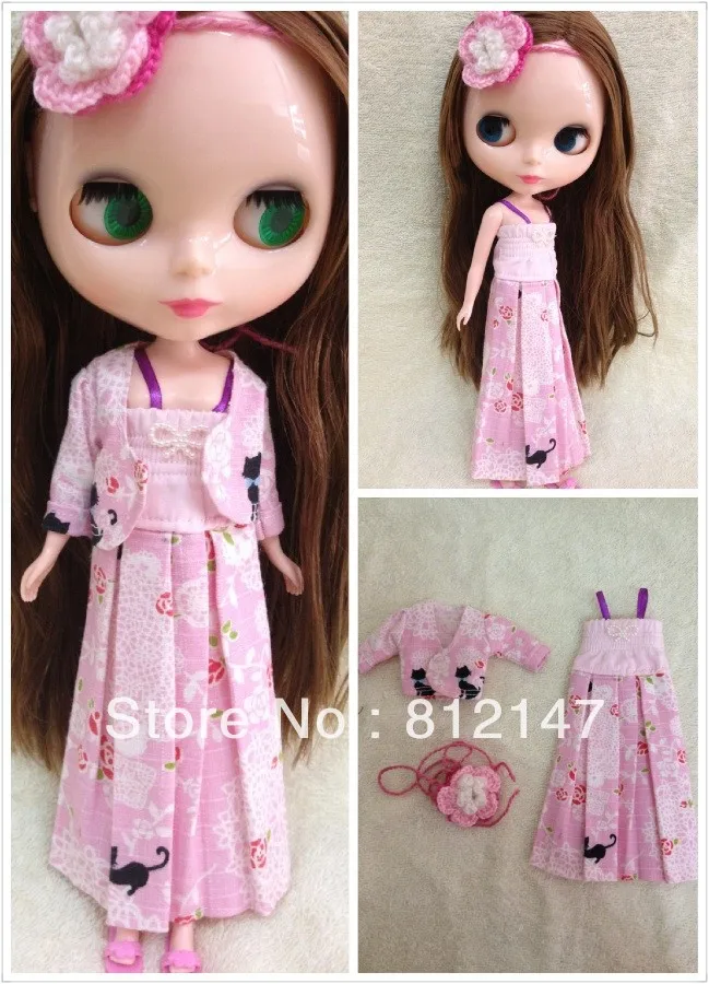 Юбка для куклы Blyth 2 - Цвет: pink