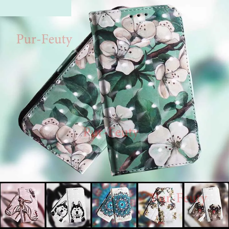 

Flip Case for Huawei P20 Global EML L29 L09 Wallet Stand 3D Painted Phone Leather Cover for Huawei P20 Pro Global CLT L29 AL00