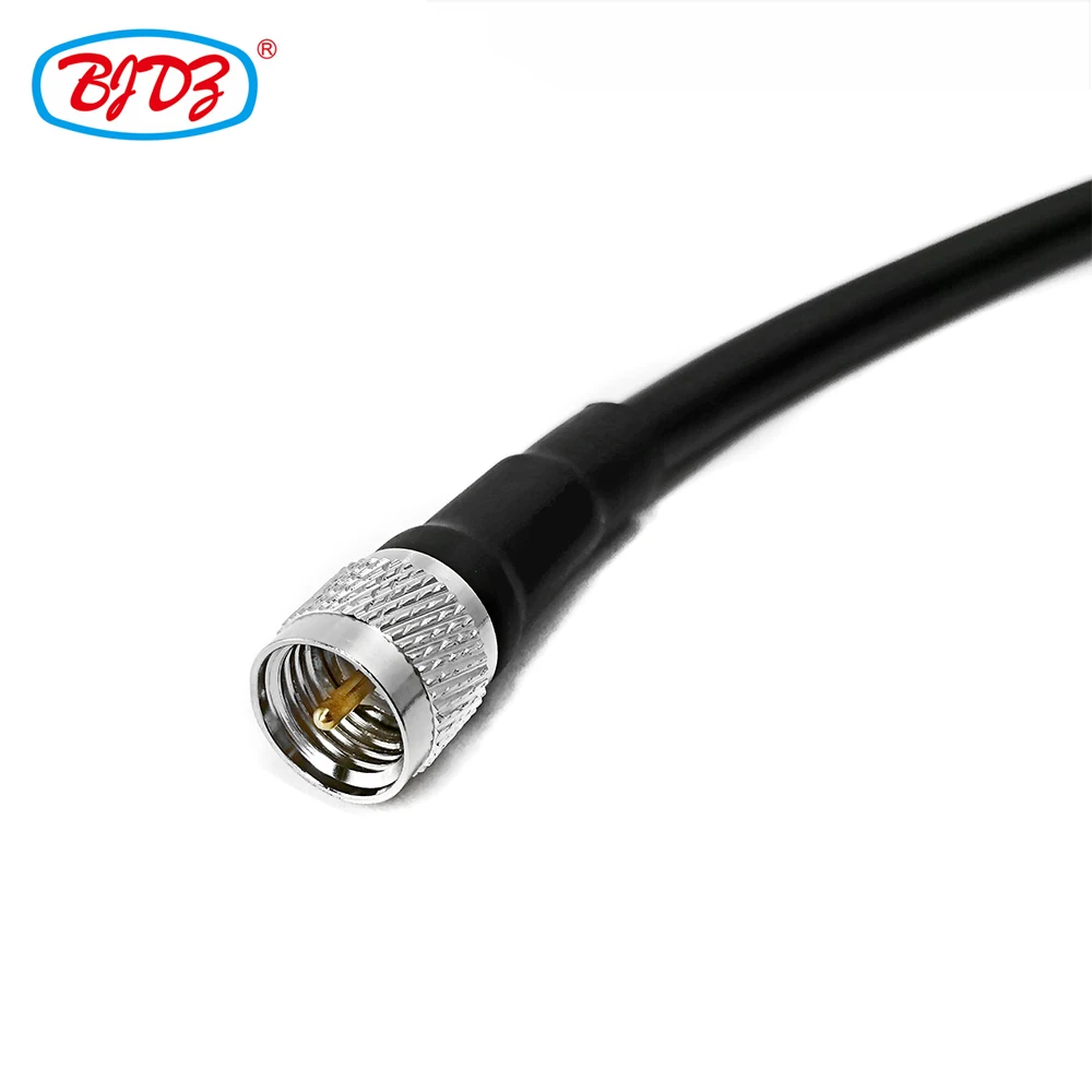 Бесплатная доставка 2 м N Мужской правый угол обжимной разъем для мини UHF мужской
